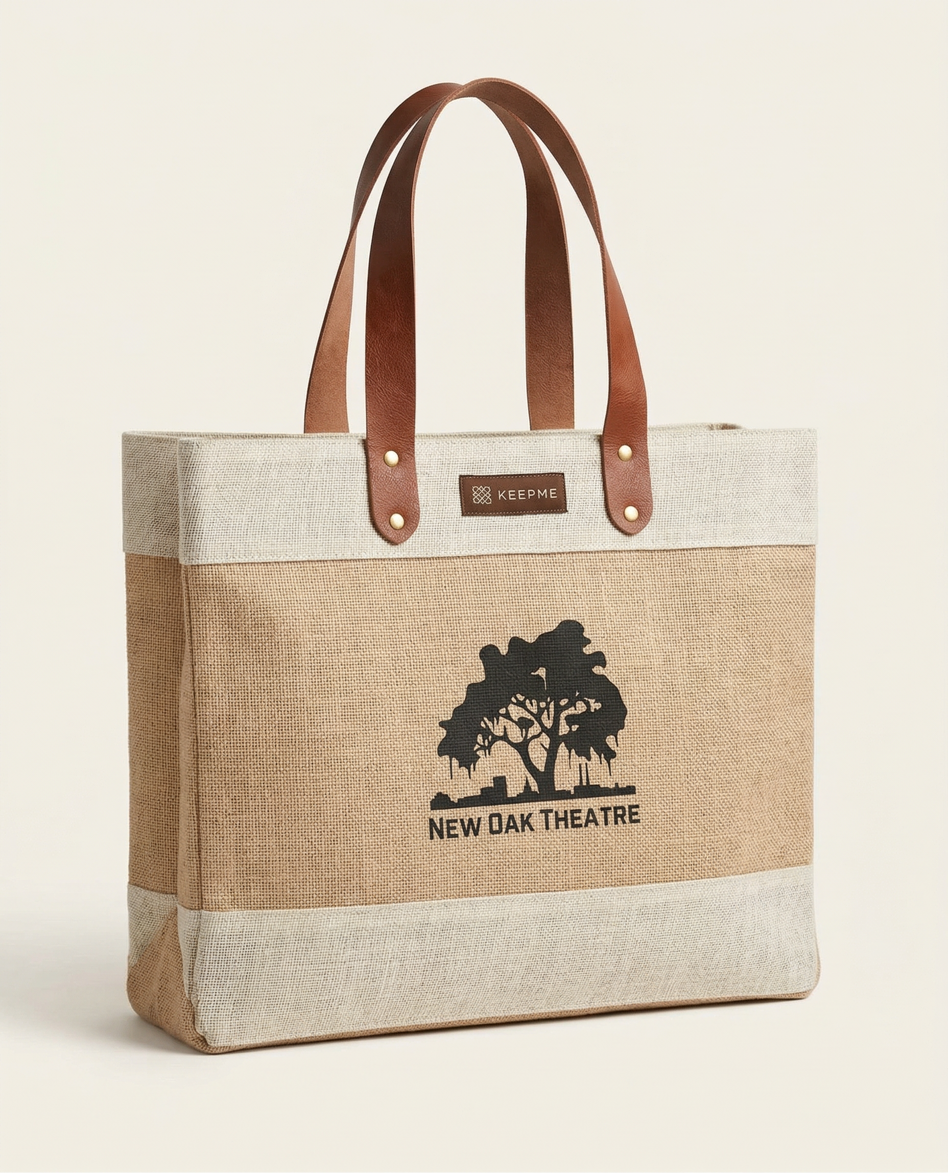 New Oak Theatre Jute Market Bag